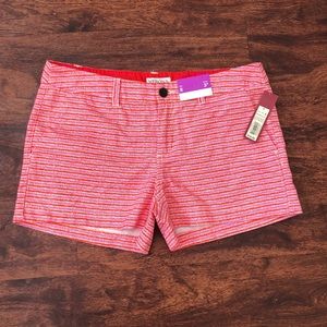 Merona Pink & Orange 100% Cotton Shorts 8